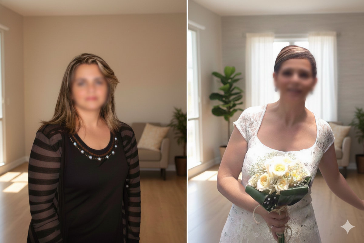 Transformación real con DIVI-HER - Antes y después de usuaria en 3 meses